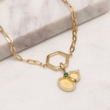 참 컬렉션 - 클립 체인 팔찌 골드 Curb Chain Bracelet