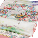불멸의 복숭아 실크 롱스카프 The Peaches of Immortality Long Silk Scarf