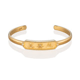 진선인 뱅글 팔찌 골드 버메일  Zhen Shan Ren Wondrous Words Bangle Gold Vermeil