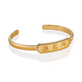 진선인 뱅글 팔찌 골드 버메일  Zhen Shan Ren Wondrous Words Bangle Gold Vermeil