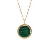 신성한 우아함 - 파인 주얼리 펜던트 (공작석) Divine Grace Fine Jewelry Pendant - Malachite