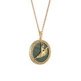 신성한 우아함 - 파인 주얼리 펜던트 (공작석) Divine Grace Fine Jewelry Pendant - Malachite