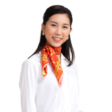 Manchurian Elegance Silk Scarf - Bronze (23"x23") - Shen Yun Shop