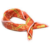 Manchurian Elegance Silk Scarf - Bronze (23"x23") - Shen Yun Shop