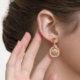 Tang Flower Dangle Earrings - Shen Yun Shop
