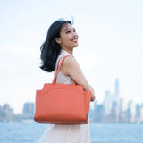 당려풍운(唐麗風韻) 토트백 (캐년 오렌지) Tang Dynasty Grace Tote (Canyon Orange)