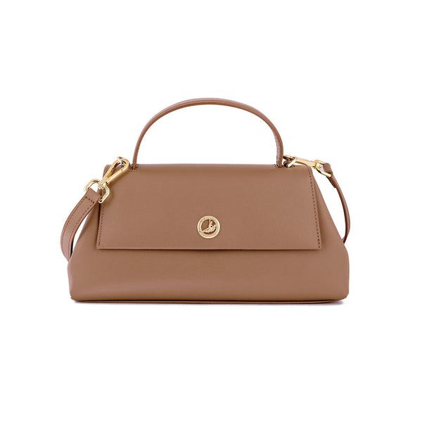 이태리 프리미엄가죽 트래피즈 백(브라운) Italian Premium Leather Trapeze Bag