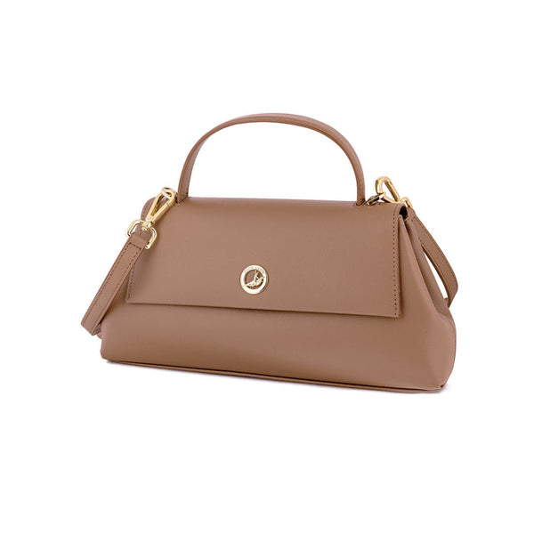 이태리 프리미엄가죽 트래피즈 백(브라운) Italian Premium Leather Trapeze Bag