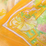 우아한 당화 면실크 스카프 Peony Elegance Long Scarf