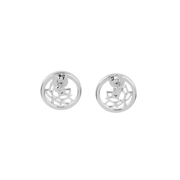 연꽃선녀 침 귀걸이(실버) Lotus Fairies Stud Earrings
