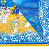 손오공과 용궁 실크 스카프(Monkey King and the Dragon Palace Silk Scarf)