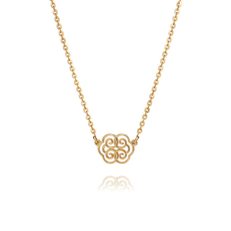 신비한 축복 여의 목걸이-14kt 골드 Ruyi Wondrous Blessings Necklace