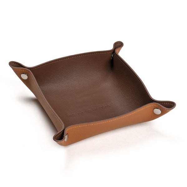 남성용 시그니처 가죽 트레이 Ruyi Signature Leather Valet Tray