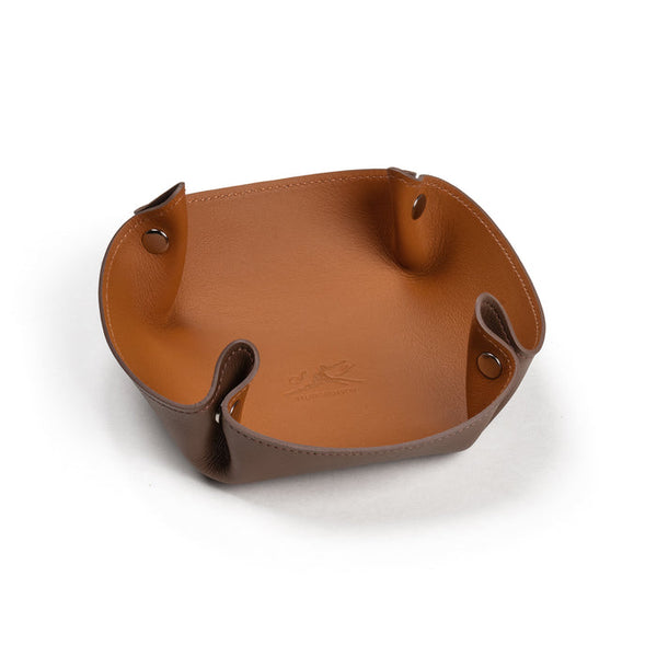 남성용 시그니처 가죽 트레이 Ruyi Signature Leather Valet Tray