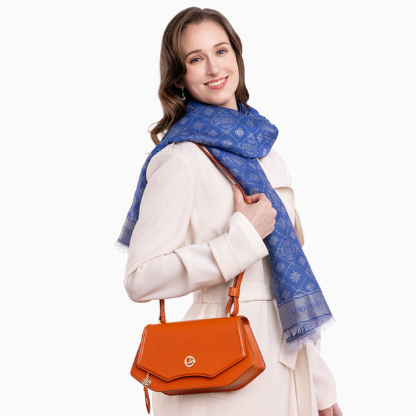 우아한만주족 크로스백-오렌지브라운 Manchurian Elegance Crossbody Bag