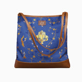 한나라 등롱춤(漢麗舞燈) 토트백 - 가죽 (블루)  Lantern Grace Tote Bag with Leather Handle - Blue