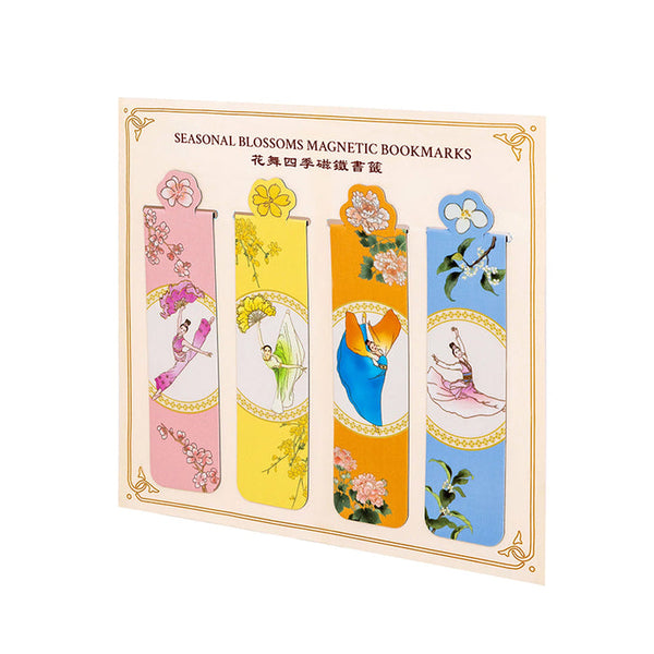철마다피는꽃 자석책갈피 Seasonal Blossoms Magnet Bookmark