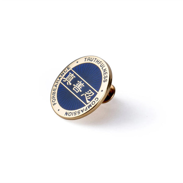 진선인 라펠 핀 -블루 Zhen Shan Ren Lapel Pin - Blue