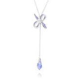 더없는 행복 매듭 귀걸이 목걸이(Blissful Knot Necklace Silver)