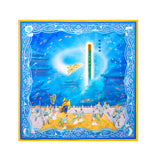 손오공과 용궁 실크 스카프(Monkey King and the Dragon Palace Silk Scarf)