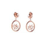 연꽃선녀 드롭 귀걸이(로즈골드) Lotus Fairies Drop Earrings