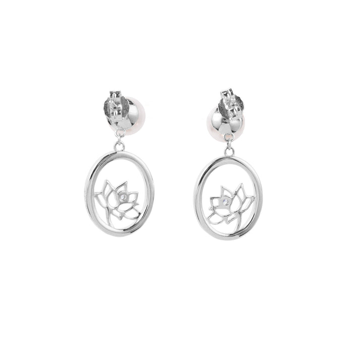 연꽃선녀 드롭 귀걸이((실버)) Lotus Fairies Drop Earrings