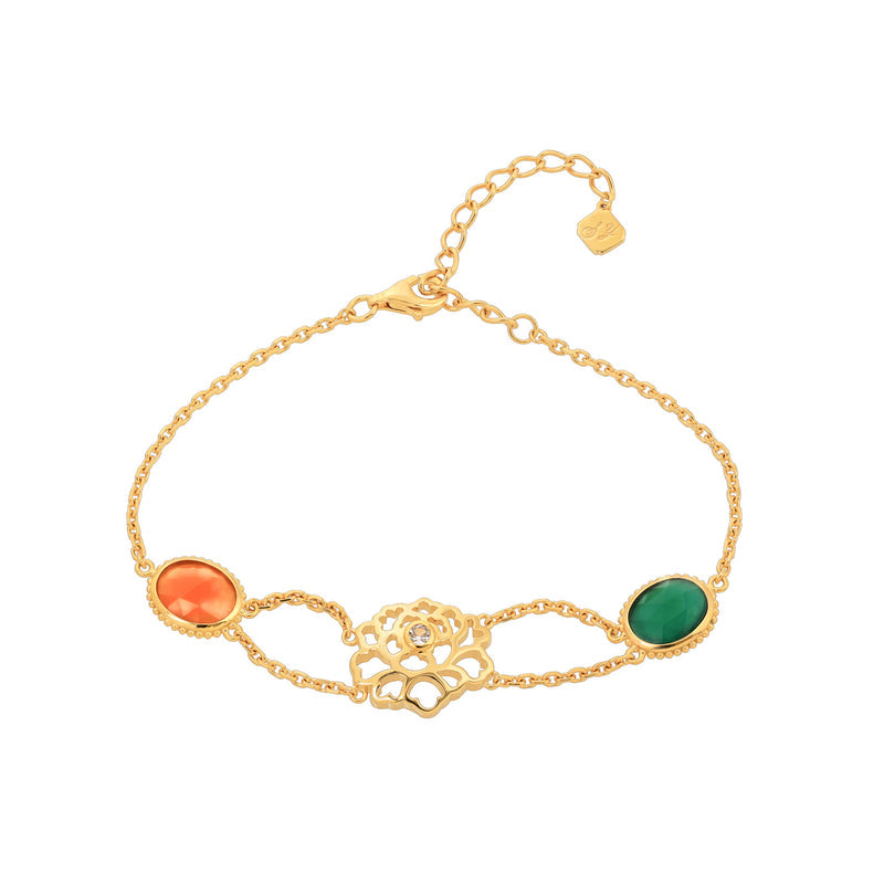 우아한 당화 클래식 팔찌 골드 버메일 Majestic Tang Peony Classic Bracelet