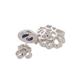 우아한 당화 귀걸이(블루) Majestic Tang Peony Earrings