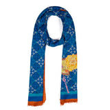 기품 있는 만주족 캐시미어 롱스카프 (블루)  Manchurian Elegance Long Scarf - Blue