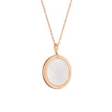 신성한 우아함 - 파인 주얼리 펜던트 (화이트 자개) Divine Grace Fine Jewelry Pendant - White Mother of Pearl
