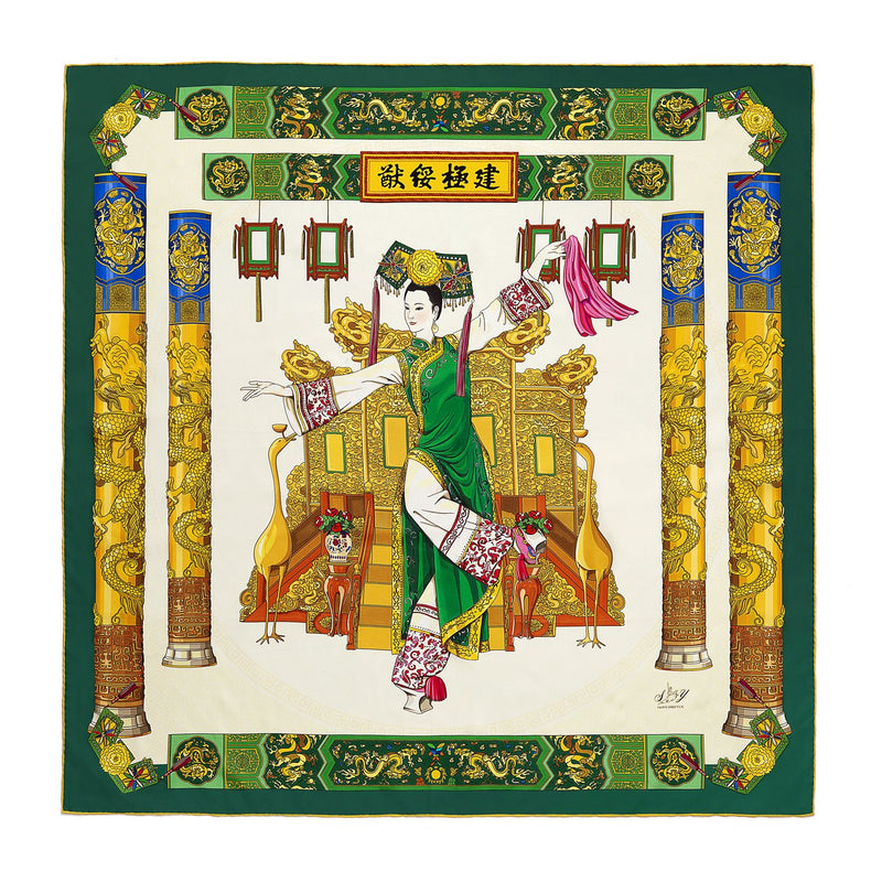 Manchurian Elegance Silk Scarf - Shen Yun Shop
