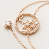 연꽃 선녀 목걸이(실버/로즈골드)	Lotus Fairies Necklace