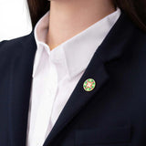 法輪 배지-녹색 Falun Pin - Green