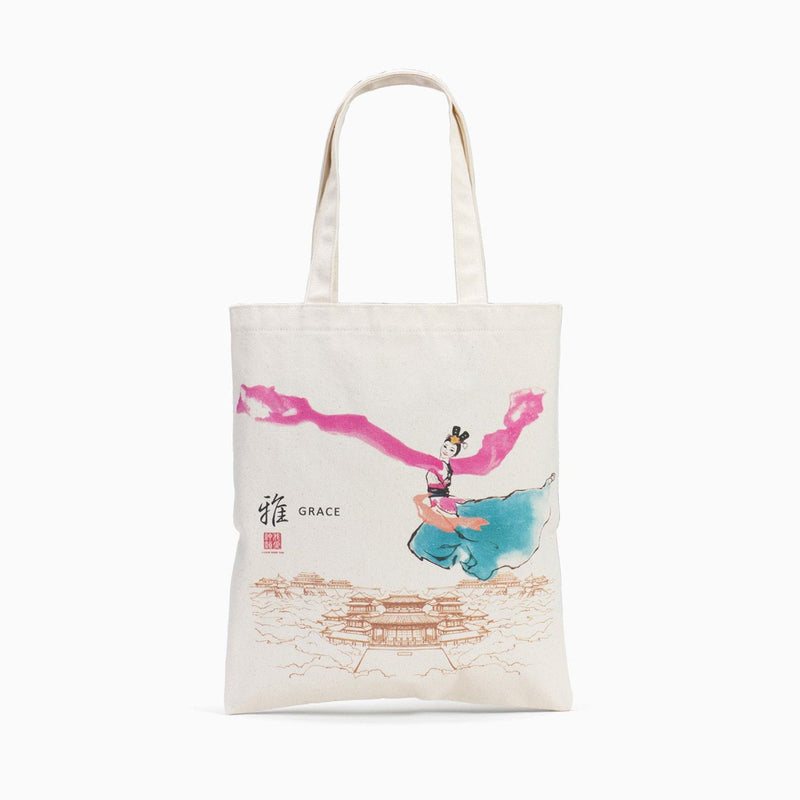 당(唐) 황실의 긴소매 캔버스 에코백  Sleeves of the Tang Palace Cotton Canvas Ecobag